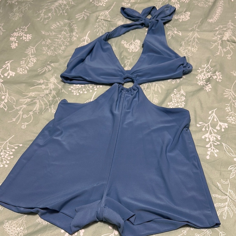 Better Be Sky Blue Halter Outfit